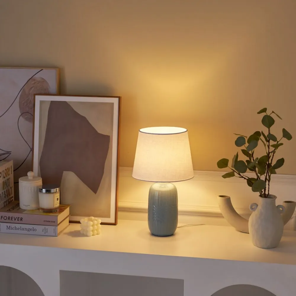 Pauleen Glowing Hug bordlampe, hvid/gråblå