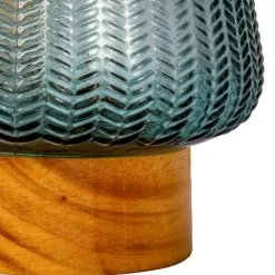 Pauleen Pretty Glamour E27-LED, træfod, turkis