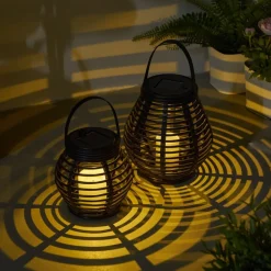 Pauleen Dekorationsbelysning|Solcellelamper>Sunshine Glow LED solcelle-lanterne, 2 stk