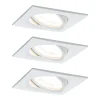Paulmann Loftlamper|Indbygningsspots>3 spot Nova kantet drejelig/dæmpbar, hvid