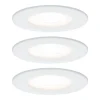 Paulmann Loftlamper|Indbygningsspots>3 spot Nova rund, IP44, dæmpbar, hvid