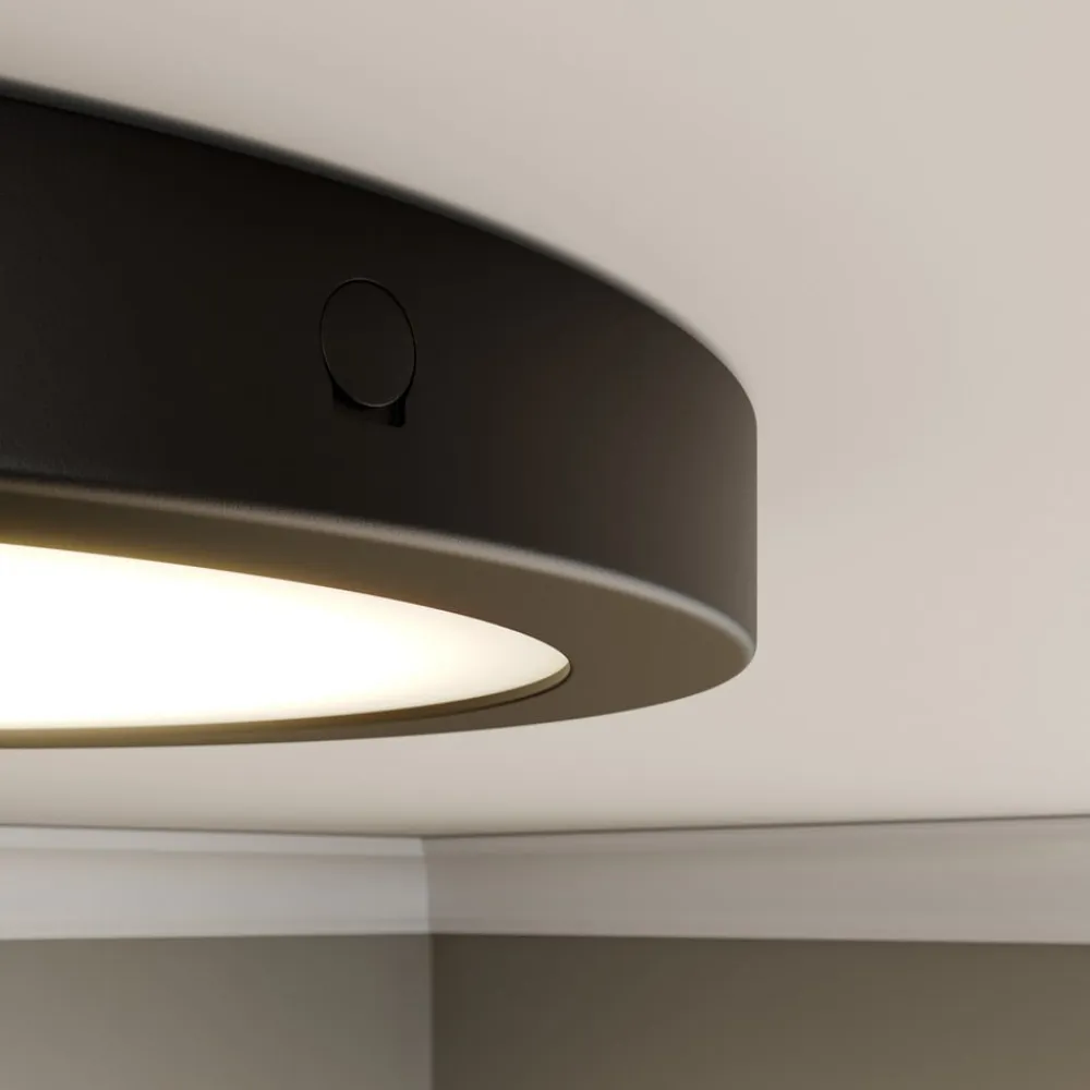 Paulmann Abia LED-panel Ø 30cm 2.700 K mat sort