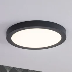Paulmann Abia LED-panel Ø 30cm 2.700 K mørkegråt