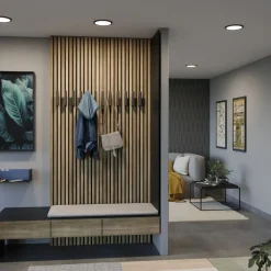 Areo LED-panel rund sort 4000K Ø17,5cm^Paulmann Online