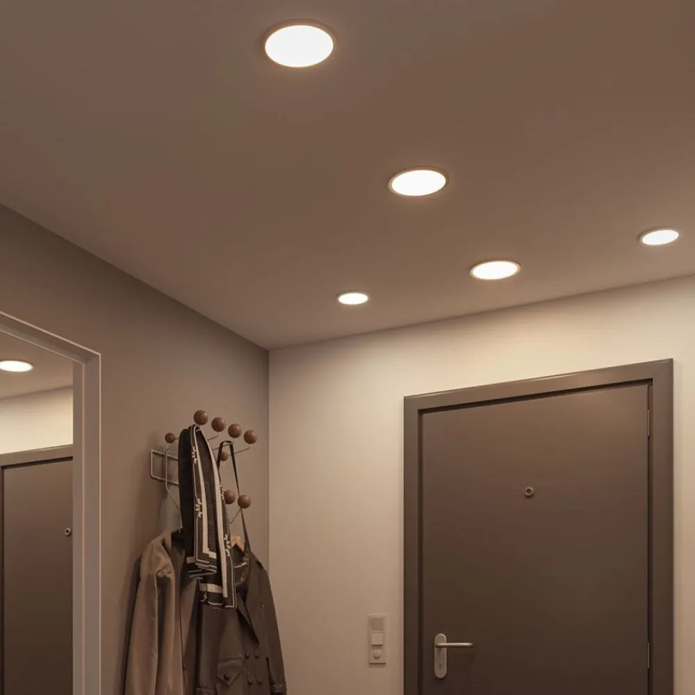 Paulmann Loftlamper|Indbygningsspots>Areo panel 3stepdim 840 hvidt 17,5 cm