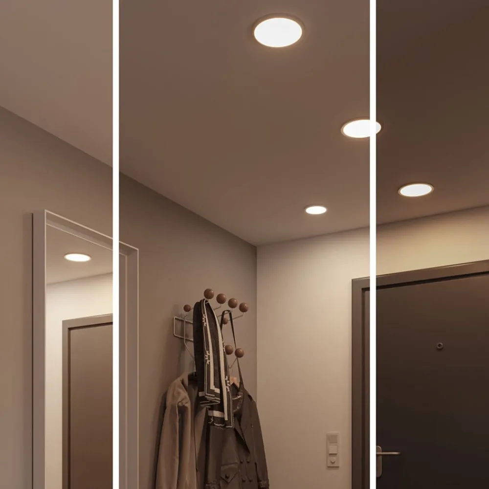 Paulmann Loftlamper|Indbygningsspots>Areo panel 3stepdim 840 hvidt 17,5 cm