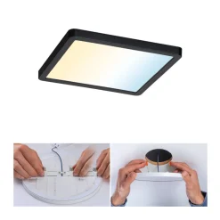 Areo ZigBee CCT kantet sort 17,5x17,5cm^Paulmann Clearance