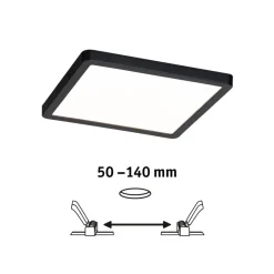 Areo ZigBee CCT kantet sort 17,5x17,5cm^Paulmann Clearance
