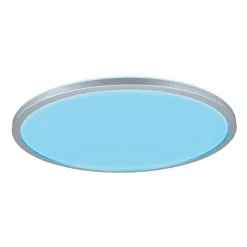 Paulmann Atria Shine Panel dæmpet krom RGBW Ø42cm