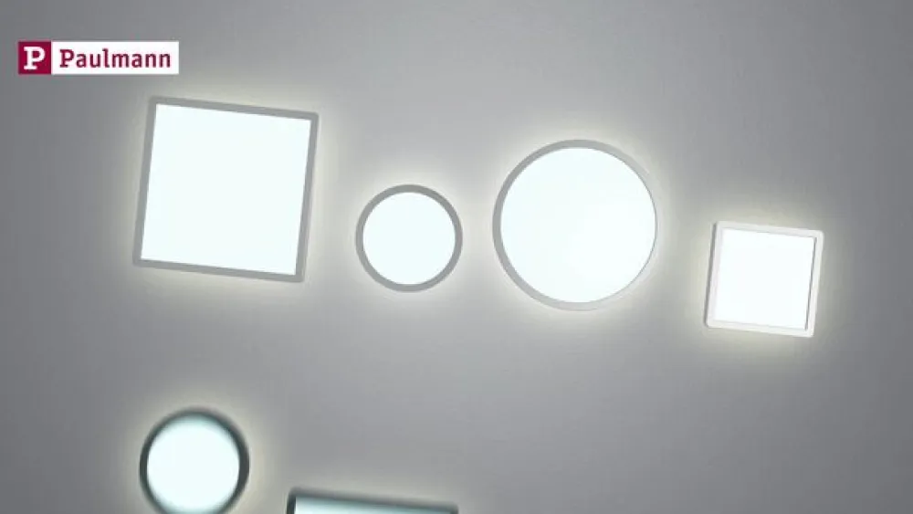 Paulmann Atria Shine panel on/off krom 830 19x19