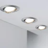 Paulmann Base LED-indb.spot, 3 stk 3-step-dim jern