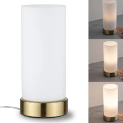 Paulmann Bordlamper>bordlampe Pinja messing/opal