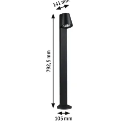 Caissa sensor-vejlampe antracit 3000K^Paulmann Outlet
