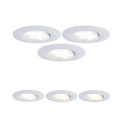 Paulmann Calla drejelig on/off Ø9cm CCT hvid 3 stk