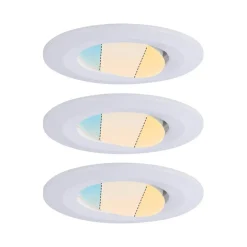 Paulmann Calla drejelig on/off Ø9cm CCT hvid 3 stk