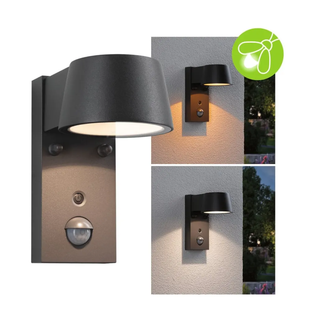 Capea udendørs LED-væglampe, antracit, aluminium^Paulmann Clearance