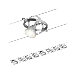 Paulmann Arbejdsrum/Kontor>Cardan wiresystem 8lk, mat krom/krom