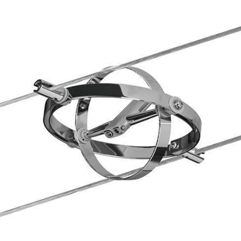 Paulmann Arbejdsrum/Kontor>Cardan wiresystem 8lk, mat krom/krom