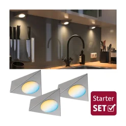 Paulmann Clever Connect Trigo møbellampe, sæt m. 3