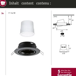 Paulmann Loftlamper|Indbygningsspots><noscript><img width=