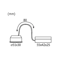 Paulmann Coin Nova LED lampe 100° 6 W 2.700 K
