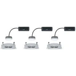 Paulmann Coin Slim LED-spot 3stk kantet alu