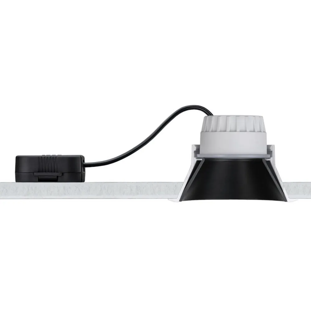 Paulmann Loftlamper>Cole LED-spotlight, sort-hvid
