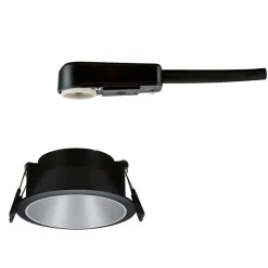 Paulmann Cole Spotlight GU10, sort/sølv