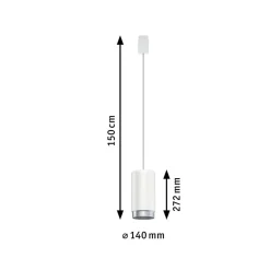 Paulmann Corus URail pendel, mat hvid