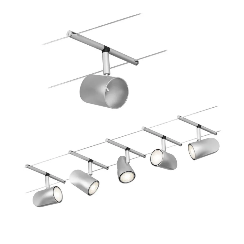 Cup wiresystem basissæt 5 lk, mat krom^Paulmann Hot