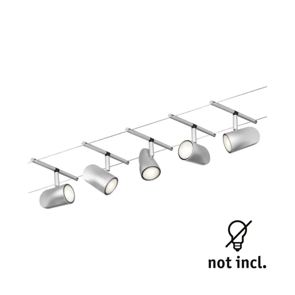 Cup wiresystem basissæt 5 lk, mat krom^Paulmann Hot