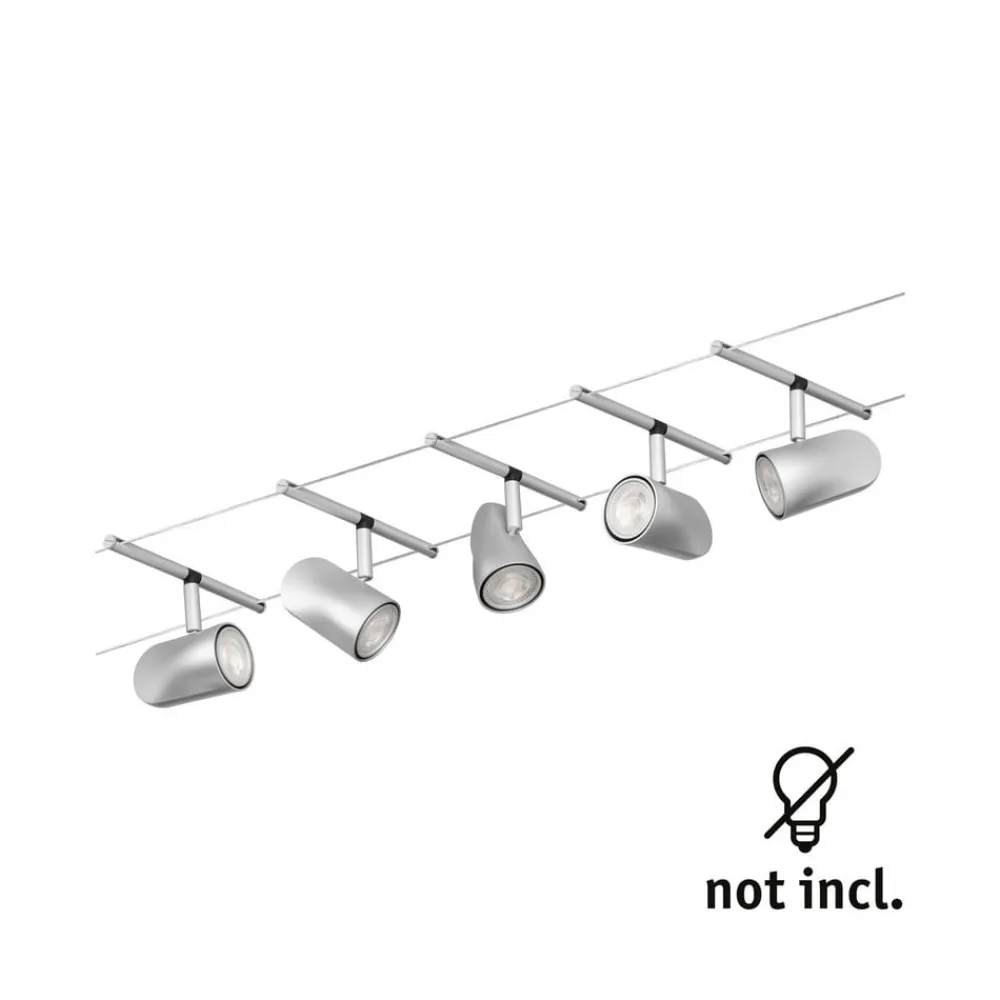 Cup wiresystem basissæt 5 lk, mat krom^Paulmann Hot