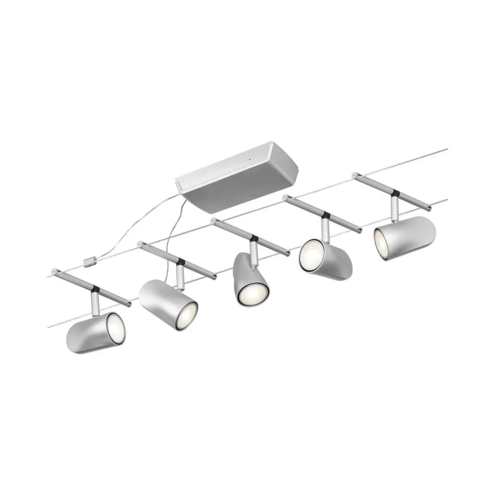 Cup wiresystem basissæt 5 lk, mat krom^Paulmann Hot