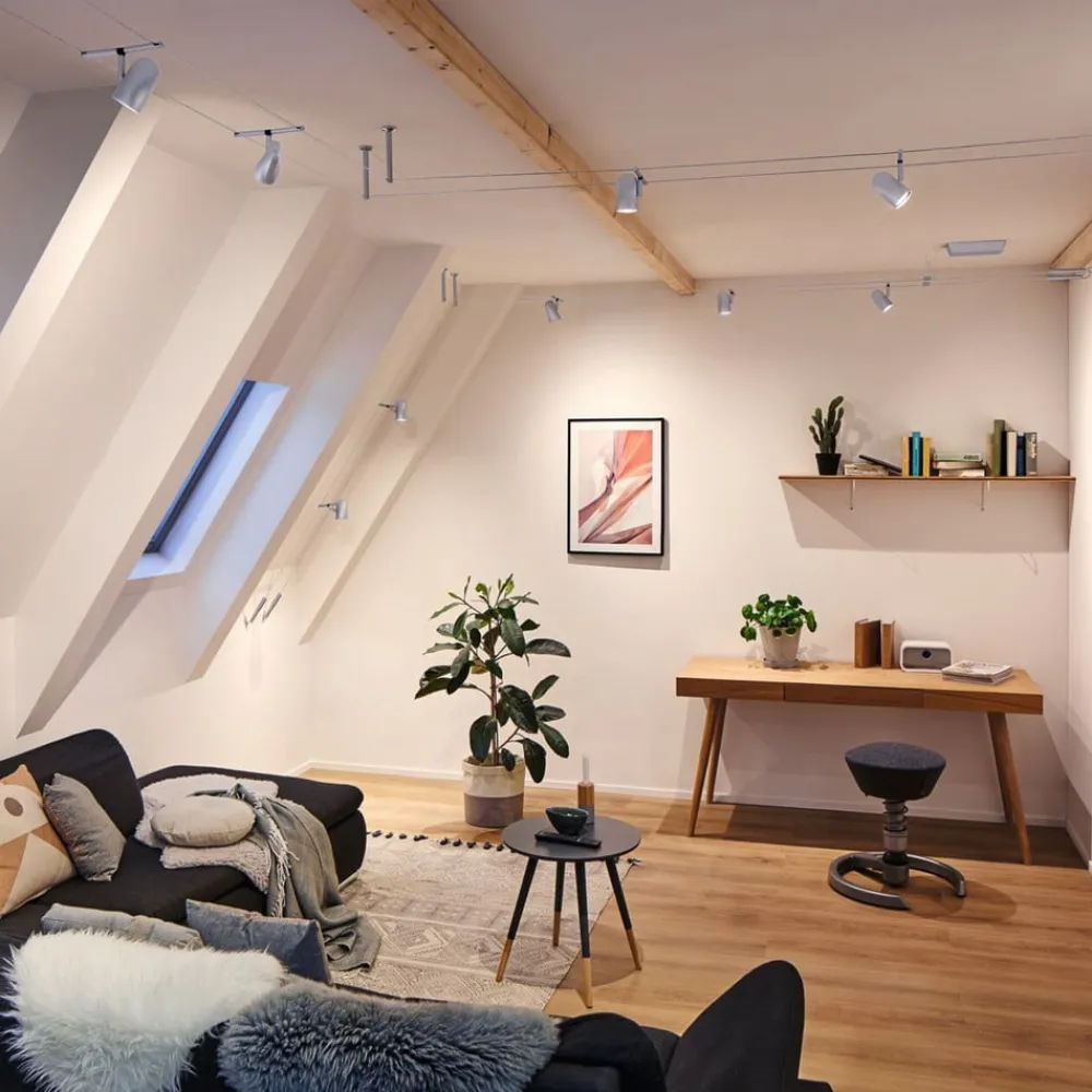 Cup wiresystem basissæt 5 lk, mat krom^Paulmann Hot