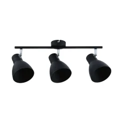 Paulmann Davy loftlampe, sort, 3 lyskilder