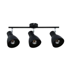 Paulmann Davy loftlampe, sort, 3 lyskilder