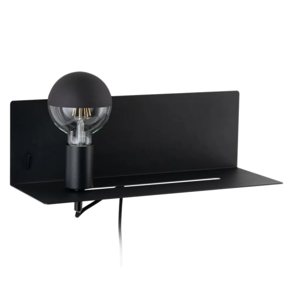 Paulmann Væglamper|Væglamper>Devara væglampe med hylde, sort