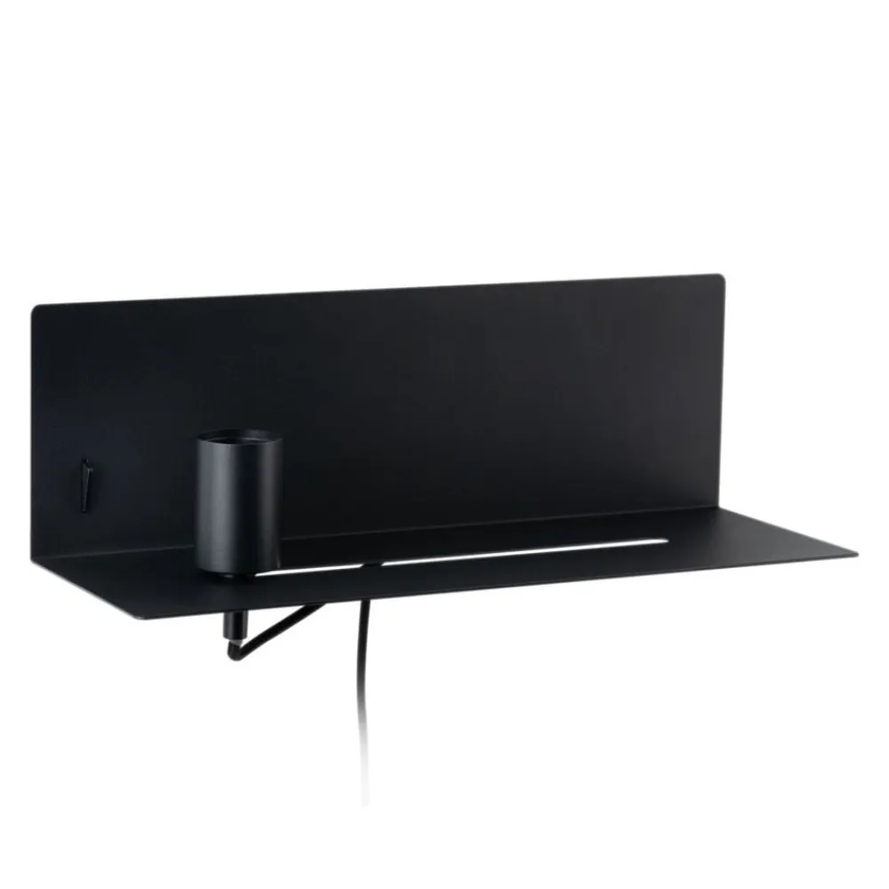 Paulmann Væglamper|Væglamper>Devara væglampe med hylde, sort