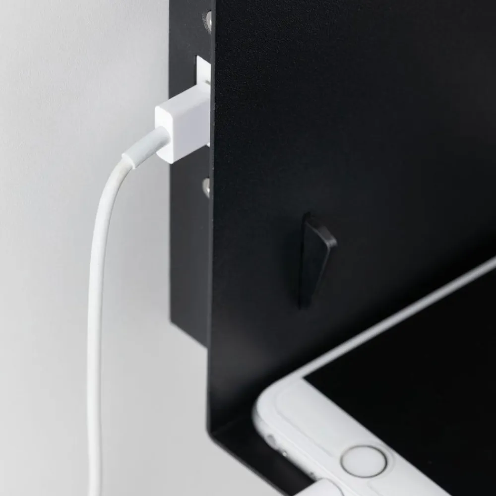 Paulmann Væglamper|Væglamper>Devara væglampe med hylde, sort