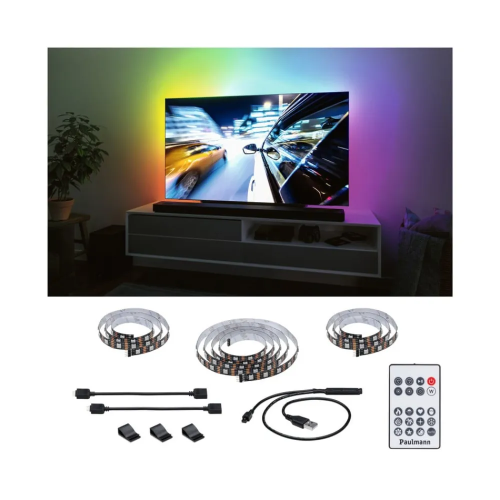 Paulmann Dekorationsbelysning|Led Strips>EntertainLED LED-Strip RGB TV-apparat 65 tommer