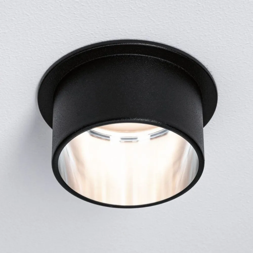 Paulmann Indbygningsspots|Spotlights>Gil LED-indbygning, mat sort/jer, 3 stk