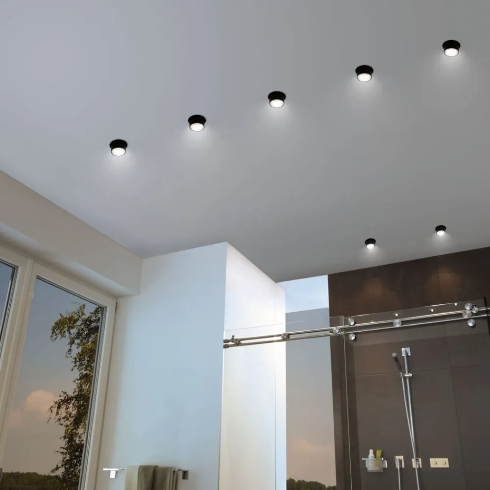 Paulmann Indbygningsspots|Spotlights>Gil LED-indbygning, mat sort/jer, 3 stk