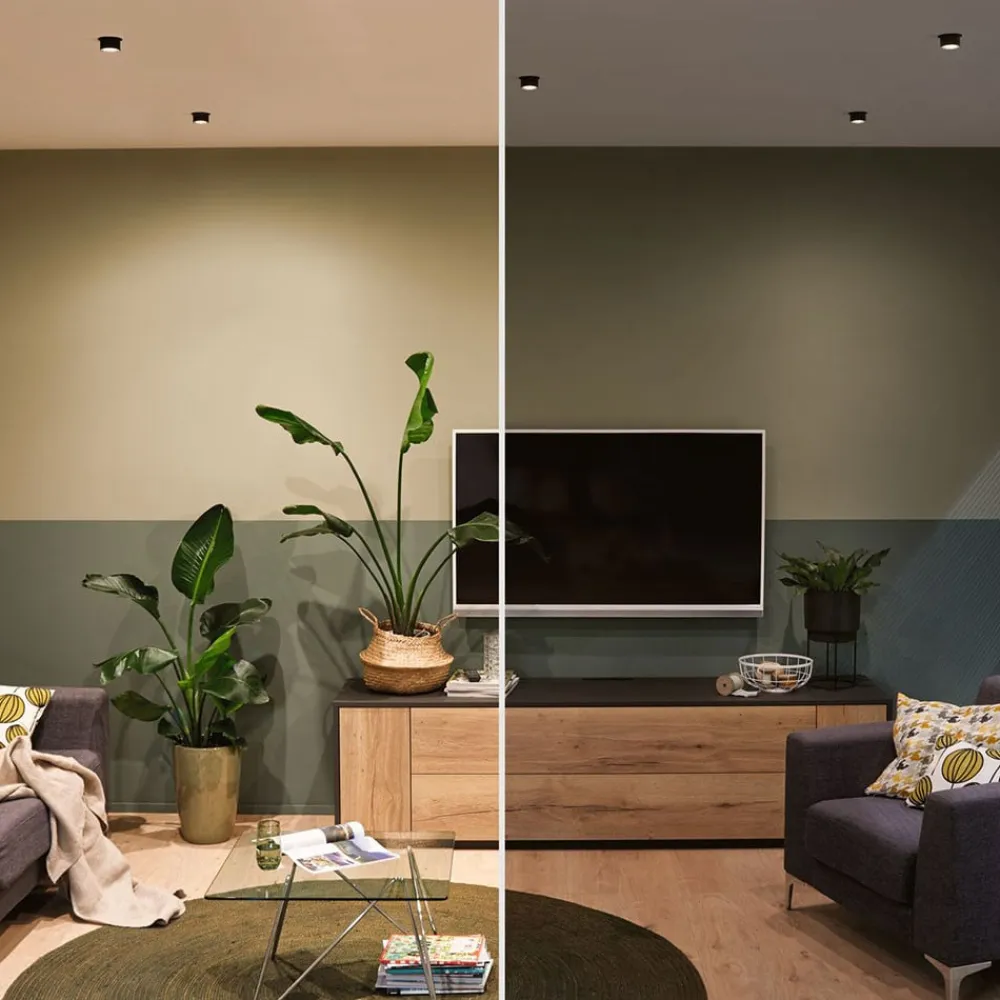 Paulmann Indbygningsspots|Spotlights>Gil LED-indbygning, mat sort/jer, 3 stk