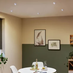 Paulmann Gil LED-indbygning, hvid/mat sort, 3 stk