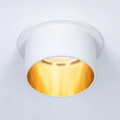 Paulmann Gil LED-indbygning mat hvid/guld, 3 stk