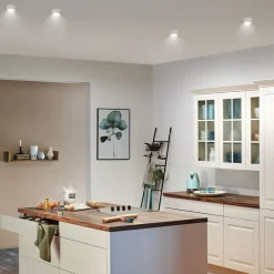 Paulmann Gil LED-indbygning mat hvid/guld, 3 stk