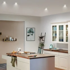 Gil-LED-indbygning, mat hvid/jern, 3 stk^Paulmann Sale