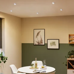 Gil-LED-indbygning, mat hvid/jern, 3 stk^Paulmann Sale