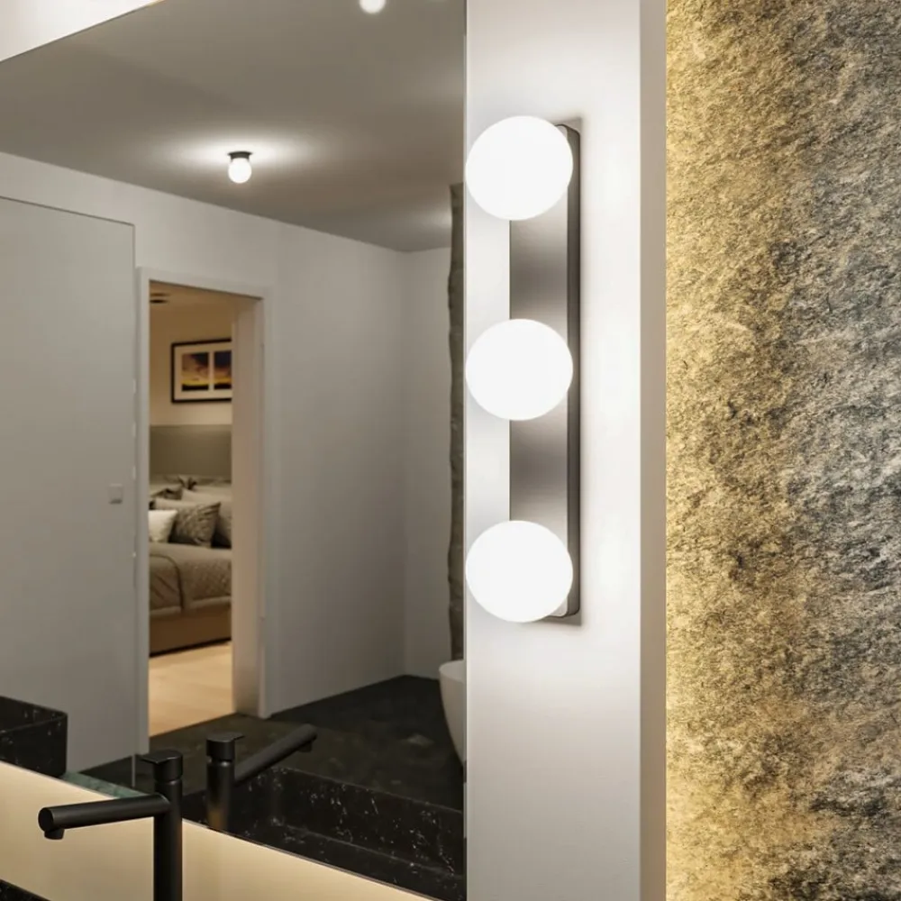 Paulmann Gove væglampe IP44 G9 3 lyskilder, sort