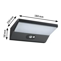 House LED-væglampe, sensor dybde 15 cm^Paulmann Sale